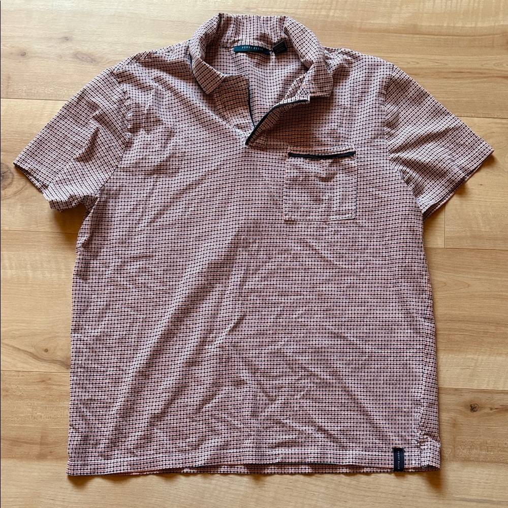 Perry Ellis Polo Shirt, Size Medium